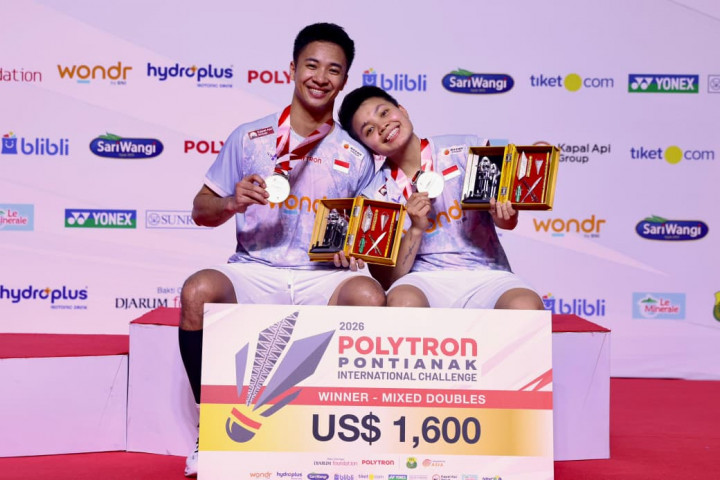 Pontianak International Challenge 2026: Dejan/Apri Kerja Keras jadi Juara