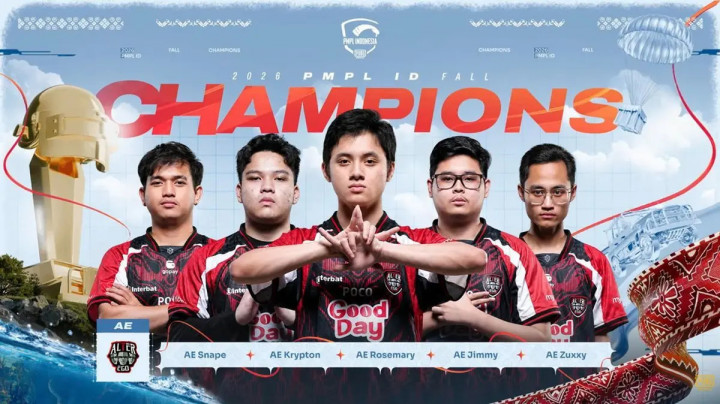 Alter Ego Ares Juara PMPL ID 2026 Fall, Rosemary Jadi Finals MVP