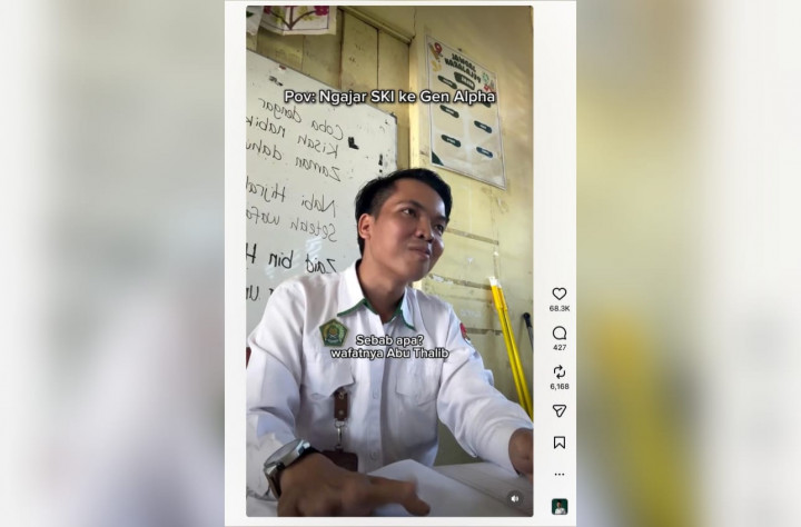 Kreatif! Guru Agama Gen Z Ajarkan Materi ke Murid Pakai Lagu Naykilla