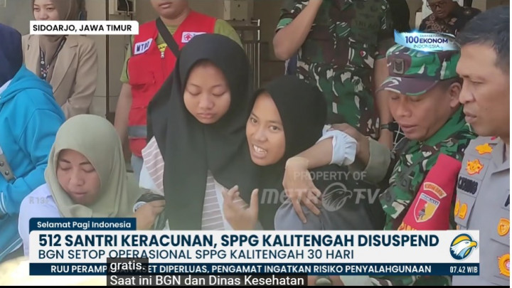 512 Santri Keracunan MBG, BGN Jatuhkan Sanksi Ini untuk SPPG Sidoarjo