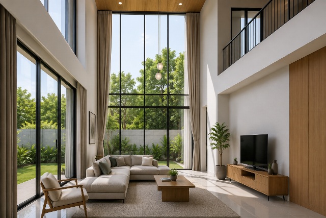 5 Inspirasi Desain Rumah dengan Plafon Tinggi, Bikin Ruangan Terasa Lega