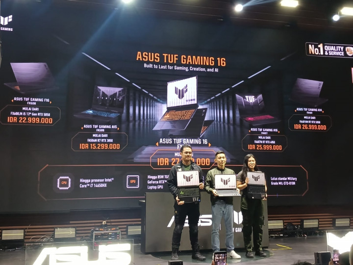 Asus TUF Gaming 16 (FX610) Resmi di Indonesia, Ini Harga dan Spesifikasinya
