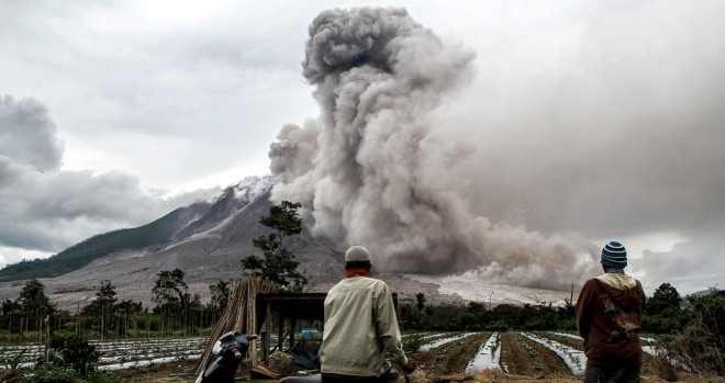 Gunung Sinabung. Foto: AFP/Farida Noris
