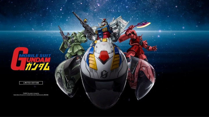 Kendalikan Tungganganmu ala Newtype! Cek Helm Kolaborasi Gracshaw x Gundam