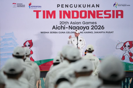 Erick Thohir Bakar Semangat Atlit Indonesia Jelang Asian Games 2026