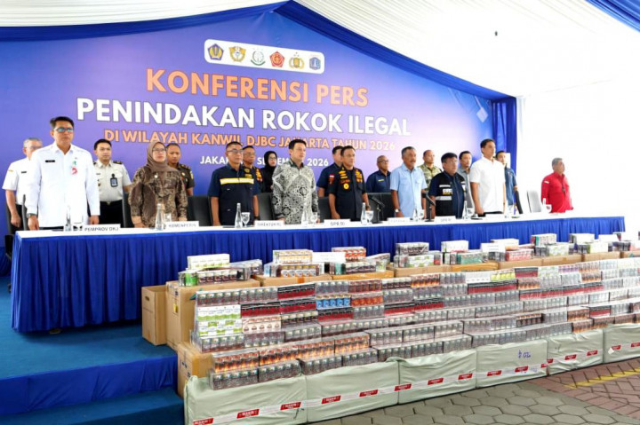 Bea Cukai Jakarta Amankan 10,7 Juta Batang Rokok Ilegal