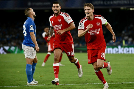 Hasil Arsenal vs Napoli: Gol Tunggal Odegaard Bawa Kemenangan Bagi The Gunners
