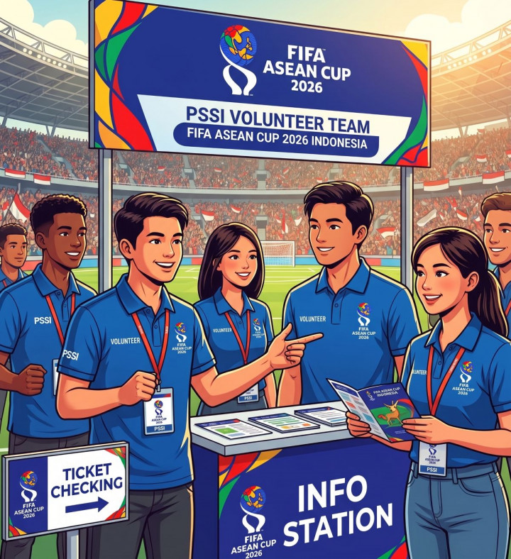 PSSI Buka Pendaftaran Volunteer FIFA ASEAN Cup 2026, Ini Syarat dan Cara Daftarnya