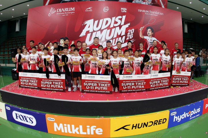 36 Pebulu Tangkis Muda Raih Super Tiket Audisi Umum PB Djarum 2026