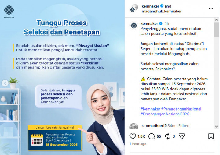 Penyelenggara Sudah Tuntas Seleksi Peserta Maganghub 2026? Catat Tahapan Berikutnya