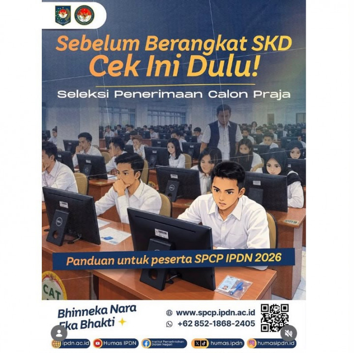 Aturan Pakaian dan Dokumen Wajib SKD SPCP IPDN 2026, Cek Jadwalnya!