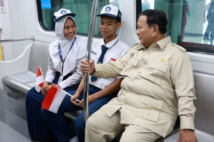 Resmikan LRT Kelapa Gading-Manggarai, Prabowo: Indonesia