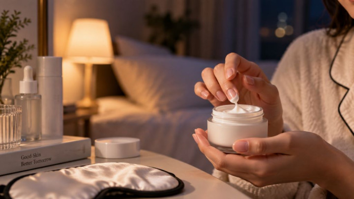 Biar Pori-pori Gak 'Engap', Ini Night Cream Non-Comedogenic Bikin Kulit Auto Plumpy