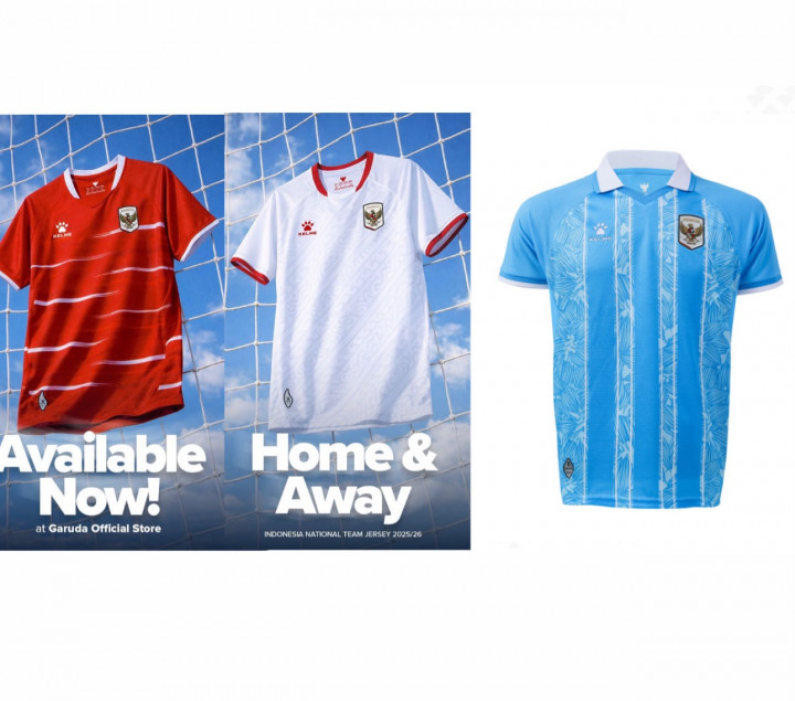 Deretan Jersey Timnas Indonesia 2025/26, dari Merah hingga Biru Muda