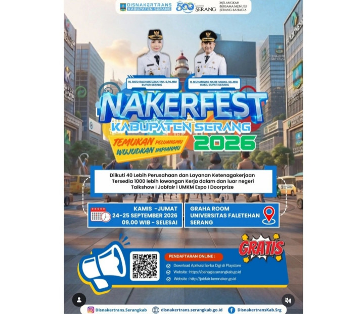 Buruan Cek! Job Fair Kabupaten Serang 2026 Sediakan 1.000+ Lowongan Kerja
