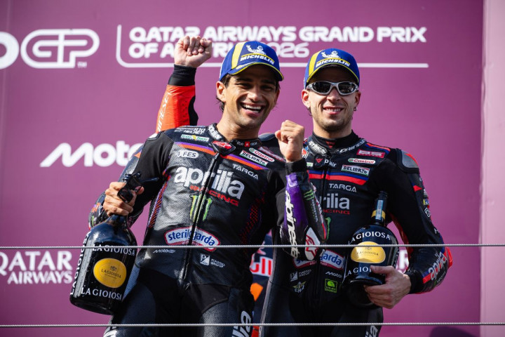 Aprilia Racing Raih Double Podium di GP Austria, Martín Kedua dan Bezzecchi Ketiga