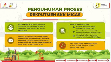 Hasil Seleksi Administrasi SKK Migas 2026 Diumumkan, Cek Email Sekarang!