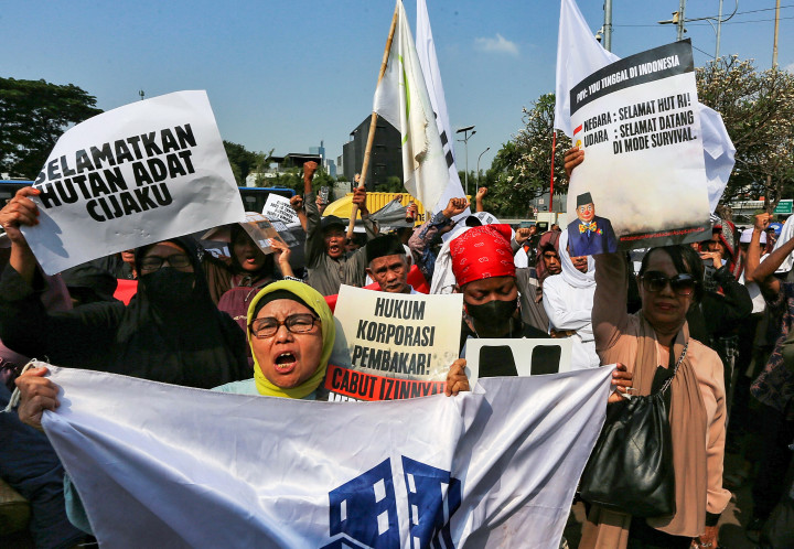 ​Hari Keadilan Ekologis, Massa Gelar Aksi di Depan DPR
