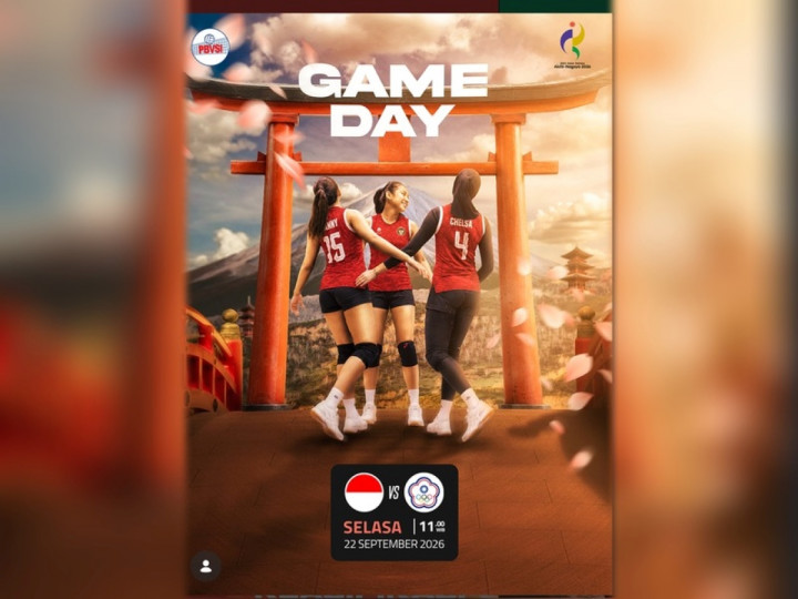 Timnas Voli Putri Indonesia Hadapi China Taipei di Asian Games 2026