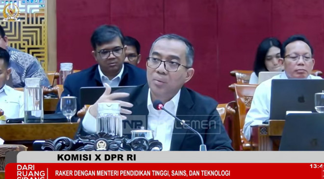Mendiktisaintek, Brian Yuliarto. Foto: TVR Parlemen