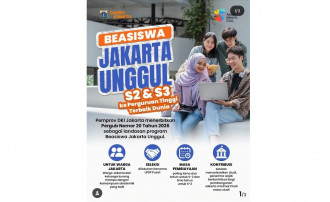 Beasiswa Jakarta Unggul S2 dan S3 Dibuka 2027, Cek Syarat dan