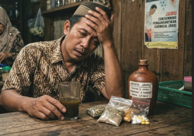  Pyrimidenafil adalah BKO ilegal berbahaya yang dapat merusak organ tubuh. (Foto: Ilustrasi/Dok. Generate AI)