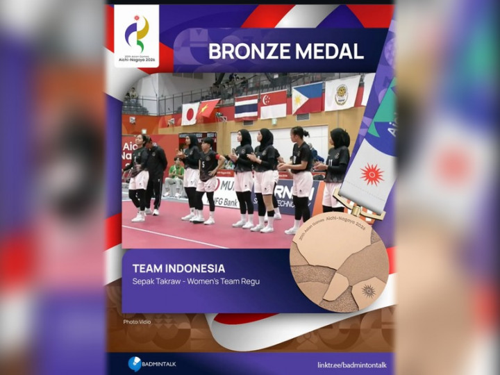 Tim Putri Indonesia Raih Perunggu Sepak Takraw Asian Games 2026
