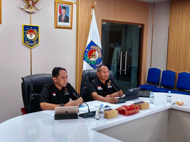 Wakil Kepala Posko Nasional Satgas PRR Marsma TNI Ridha Hermawan menegaskan tambahan TKD perlu segera dioptimalkan dalam rapat koordinasi di Kompleks Kemendagri, Kamis (24/9/2026). dok. Satgas PRR
