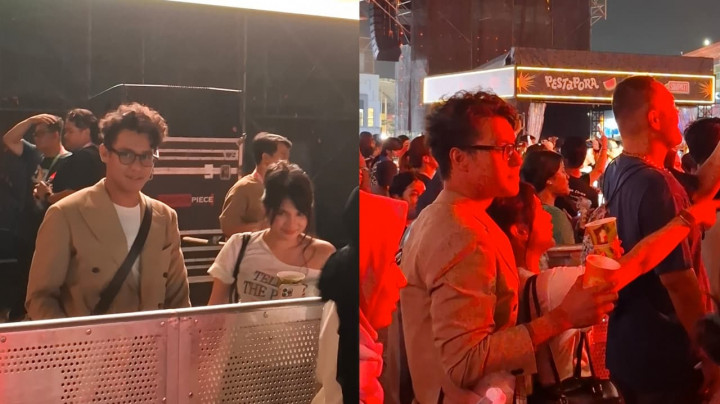 Ardhito Pramono dan Davina Karamoy Mesra Nonton King Nassar di Pestapora