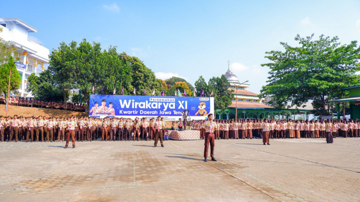 Pesantren Darul Amanah Kendal Jadi Tuan Rumah Perkemahan Wira Karya XI se-Jateng