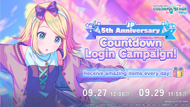 Rayakan 3 Tahun, Hatsune Miku Colorful Stage Rilis Giddy!