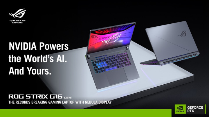 ASUS ROG Strix G16 (G615), RTX™ AI PC dengan GPU 50 Series yang Siap Diajak Main Game dan Berkarya di Era AI