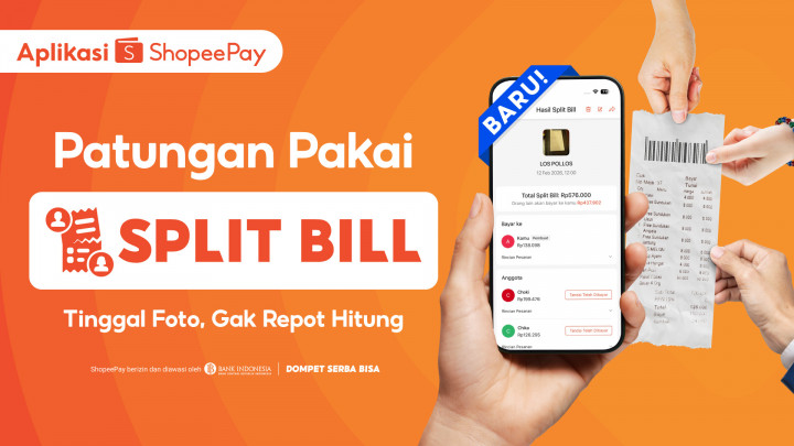 Cara Split Bill ShopeePay, Bisa Scan Struk dan Pantau Teman yang