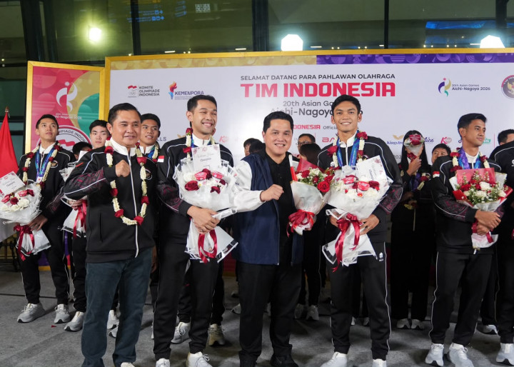 Sambut Kepulangan Atlet Asian Games 2026, Erick Thohir: Kalian Pahlawan Sesungguhnya!