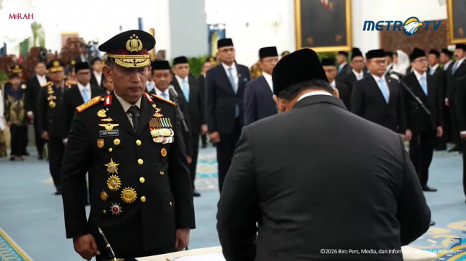 Kepala Staf Kepresidenan, Listyo Sigit Prabowo. Foto: Live Streaming Youtube Metro TV 