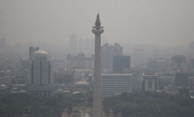 Ilustrasi polusi udara DKi Jakarta. Foto: Istimewa. 