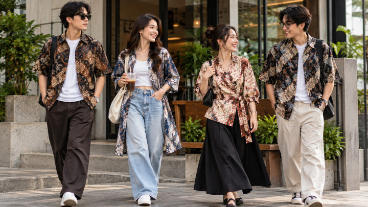 Nggak Harus Kondangan, Ini Cara Pakai Batik Biar Tetap Kekinian