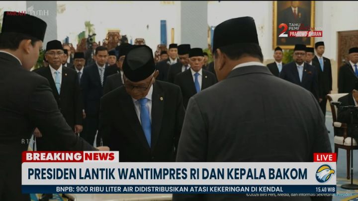 Daftar 26 Watimpres yang Dilantik Prabowo Hari Ini, Pratikno Jadi Ketua