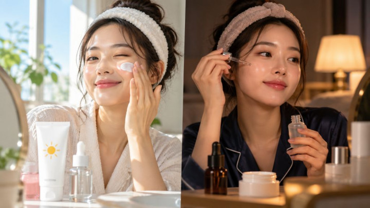 Morning skincare vs night skincare, emang bedanya apa?
