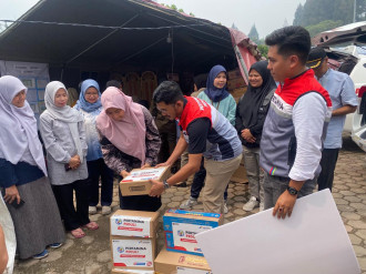 Pemulihan Galodo Solok Berlanjut, Bantuan Sekolah dan Sembako