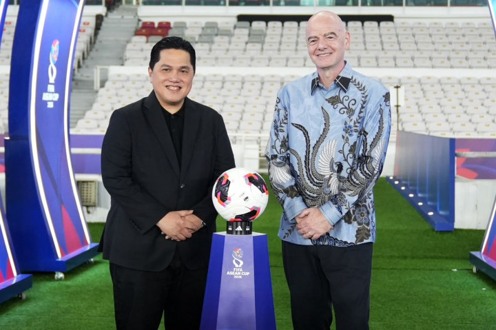 Erick Thohir Sambut Gianni Infantino Jelang Final FIFA ASEAN Cup 2026