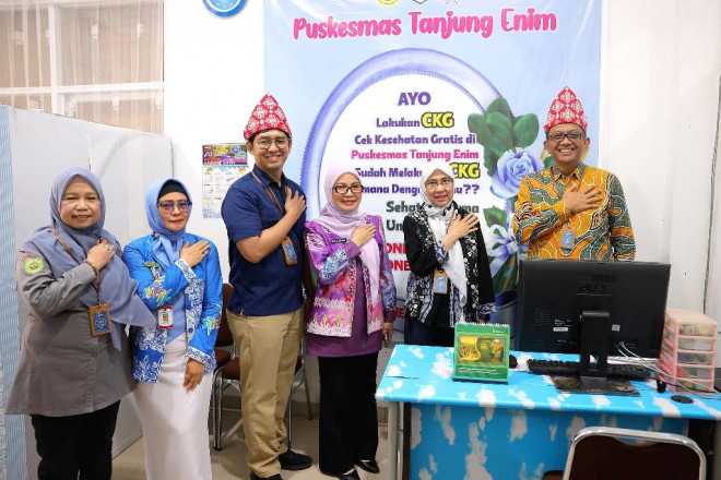  Kemenkes uji coba reformasi JKN tanpa rujukan berjenjang di Muara Enim. (Foto: Dok. Birkom Kemenkes)
