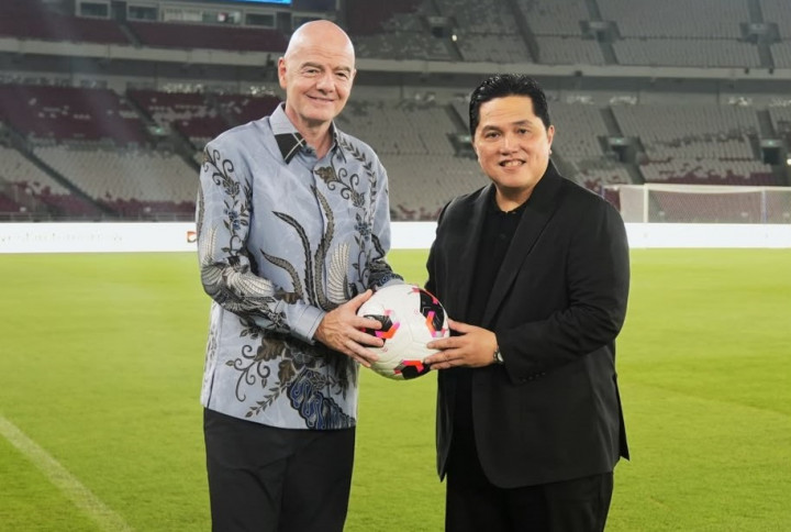 Erick Thohir dan Gianni Infantino Tinjau GBK Jelang Final FIFA ASEAN Cup 2026