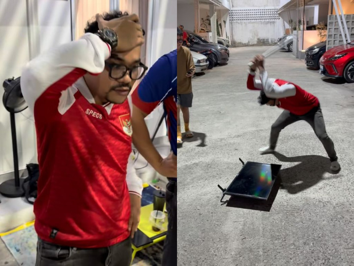 Dikira Kalah, Ebel Cobra Emosi Pukul TV Sebelum Indonesia Juara FIFA ASEAN Cup 2026