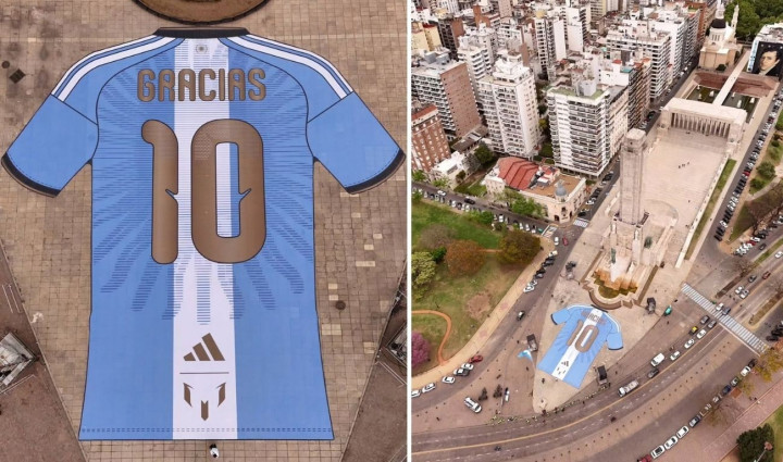 Adidas Bentangkan Jersey Raksasa 