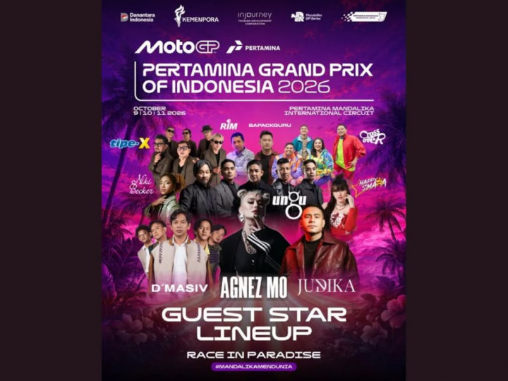 Rundown dan Line-up Konser Pertamina Grand Prix Mandalika 2026 Lengkap