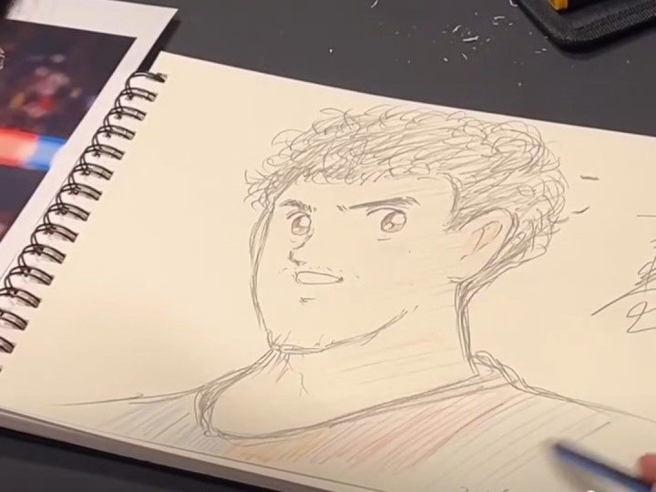 Mangaka Captain Tsubasa, Yoichi Takahashi, Bikin Sketsa Lamine Yamal