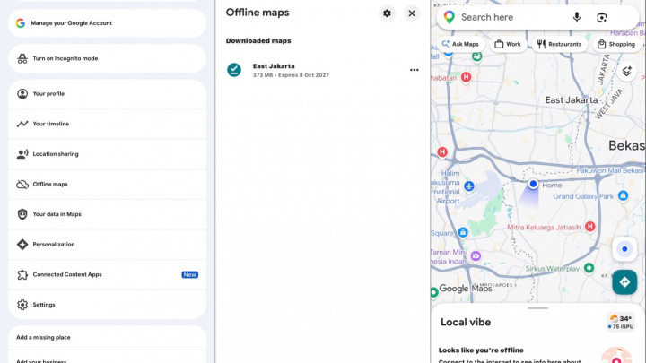 Cara Pakai Google Maps Offline, Bisa Navigasi Tanpa Internet