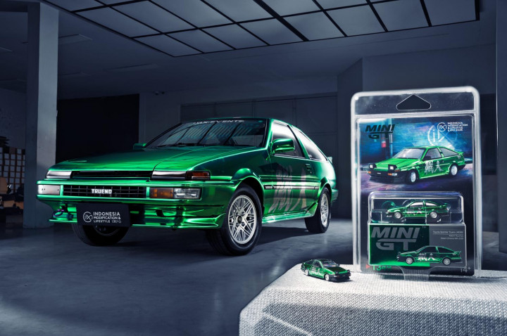 Mini GT AE86 Shokunin Green Debut Global di IMX 2026, Dibanderol Rp1,2 Juta
