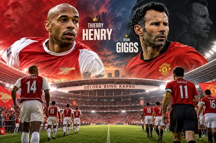 Henry, Vieira, Giggs, hingga Ferdinand Hidupkan Rivalitas North London Vs United Legends di GBK